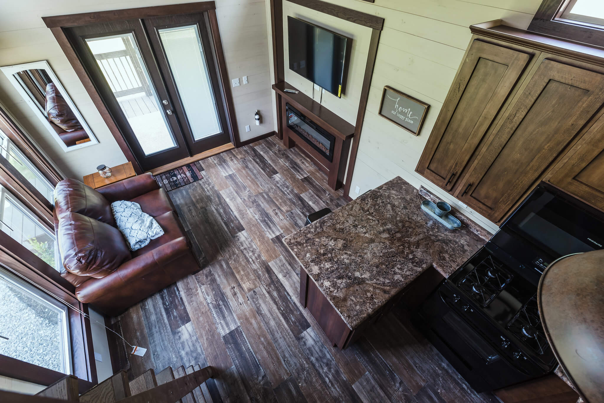 view of tiny home interior