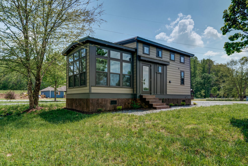 one of the tiny homes in blue ridge ga